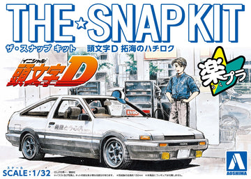 Aoshima The Snap Kit 1/32 Takumi's Hachiroku Plastic Model (Initial D)